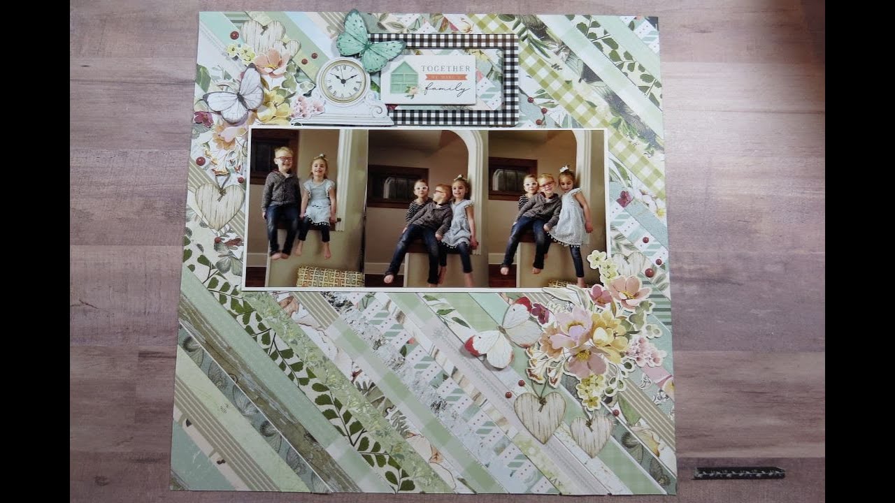 Together We are Family, Using Border Strip Background Paper