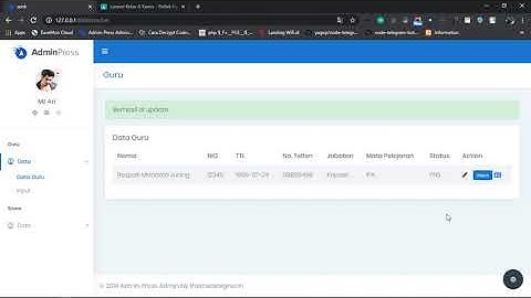 CRUD Laravel dengan Database (No Relasi)