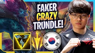 FAKER IS SO CRAZY WITH TRUNDLE! - T1 Faker Plays Trundle TOP vs Jax! | Season 2023