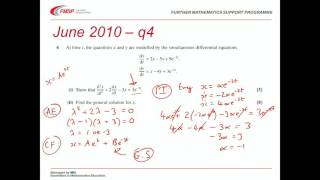 FMSP Revision: MEI DE Simultaneous Differential Equations
