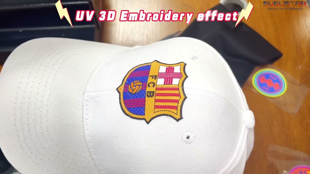 3D Faux Embroidery UV DTF Stickers