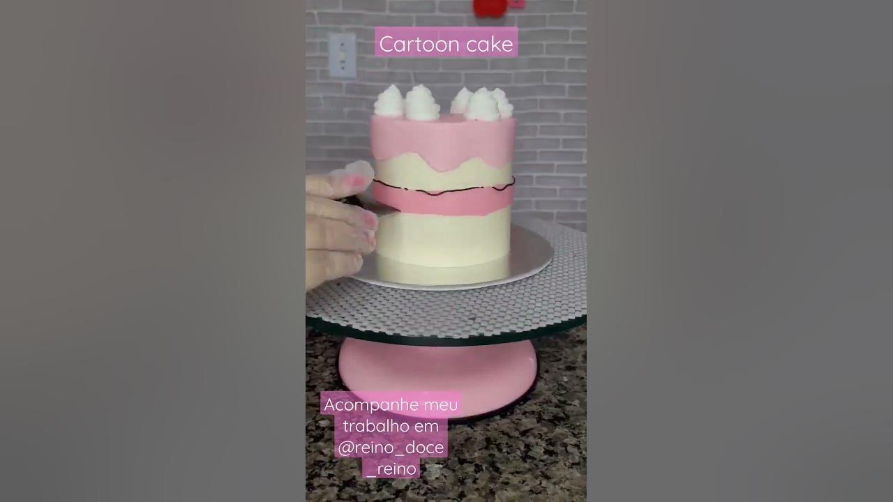 CARTOON CAKE - Bolo Desenho TENDÊNCIA 2022 😍💖 