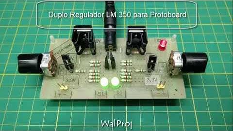 Fonte para Protoboard - Proto Reg Duplo regulador de 3A