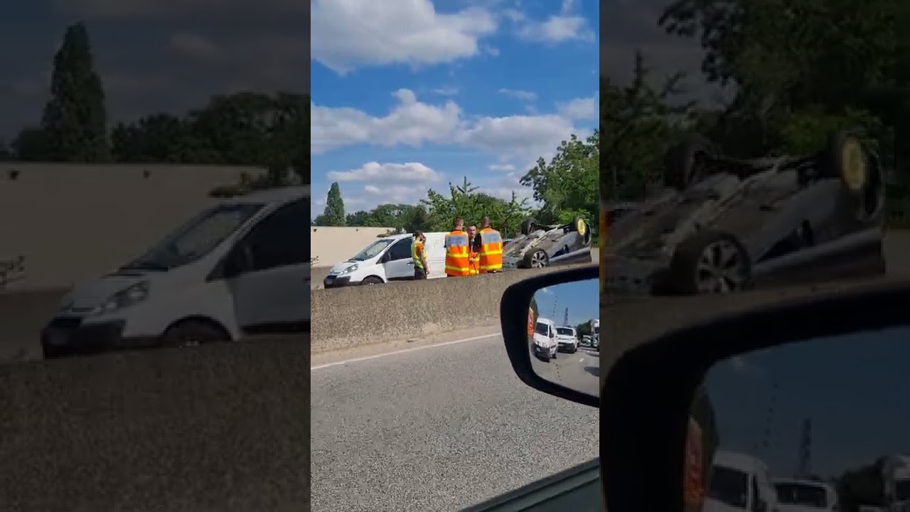 accident sur la n184 Eragny le 21 juin