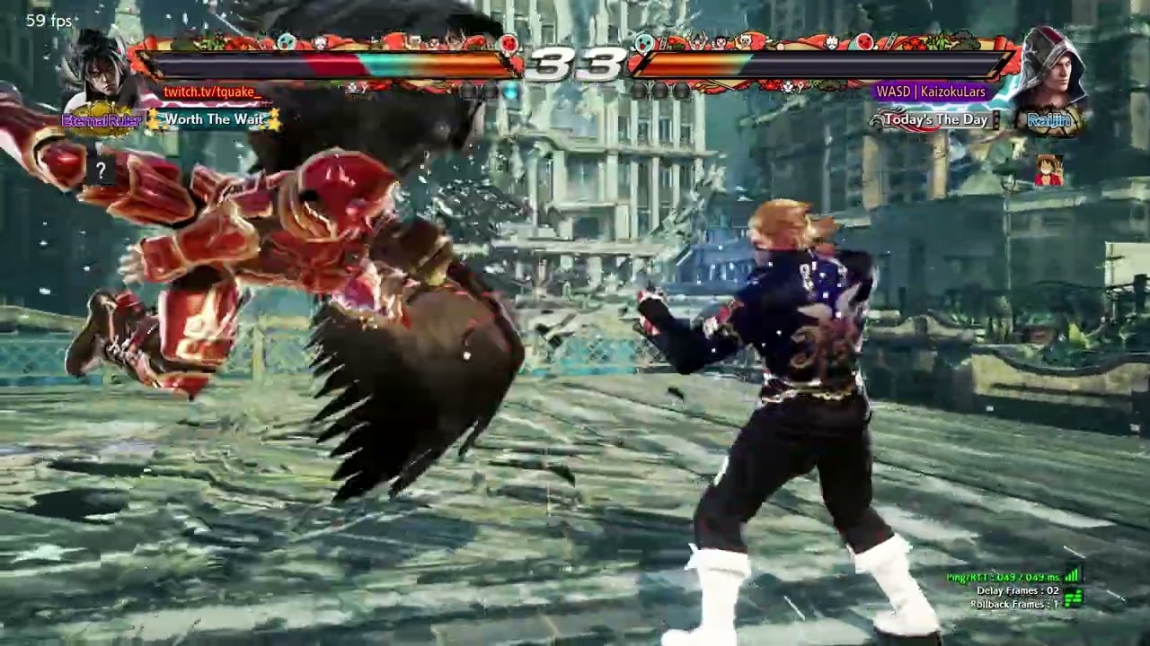 Devilquake (Devil Jin) vs very experienced Steve - Tekken 7 ranked