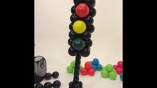 Balloon Tower- Traffic Light Style ~ DIY Tutorial