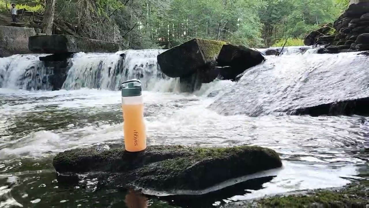 Soothing Waterfall ASMR 🌊 | Relax with Swigg: A Refreshing & Eco-Friendly Choice 🌿 