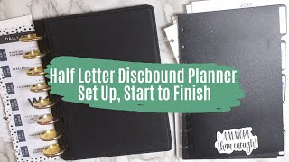 Half Letter Discbound Planner Set Up, Start to Finish | Planning for 2020