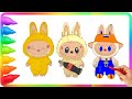 Relaxing Wooden LABUBU Coloring 🧸✨ | Satisfying ASMR Art &amp; Cozy Creativity