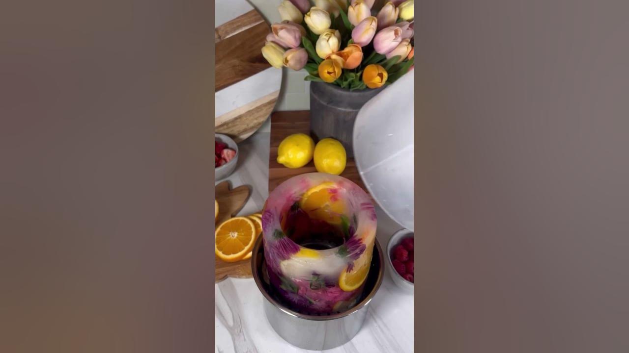 How to Make a Fruit Ice Mold Wine Chiller for Summer