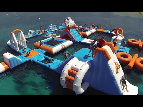 გასაბერი აკვაპარკი წყალზე