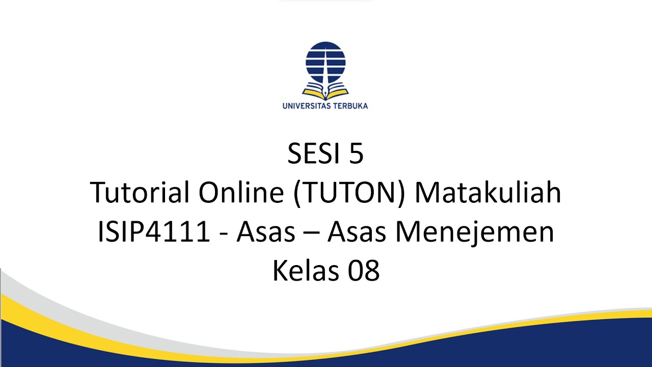 Video TUTON Sesi 5 ISIP4111 08 - YouTube