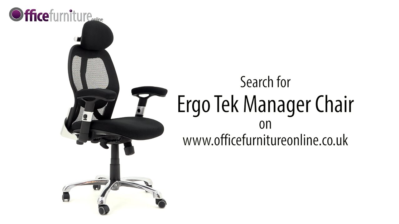 Ergo-Tek Mesh Manager Chair Features and Functions from