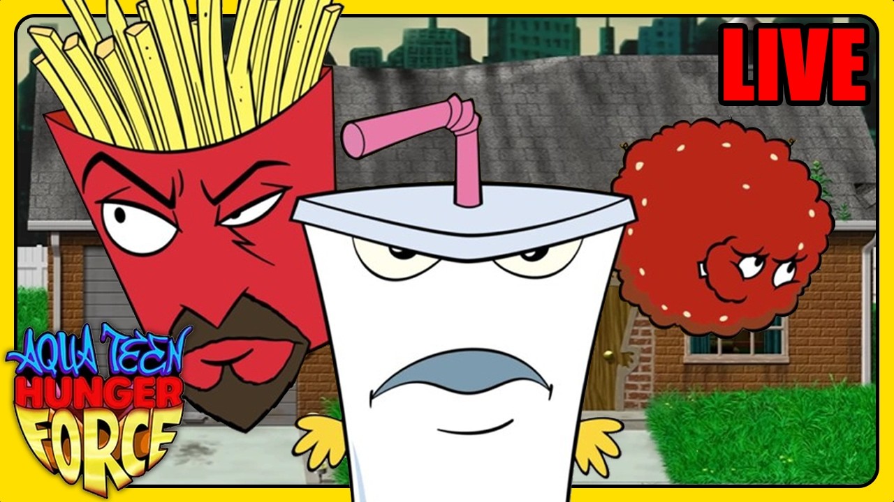 🔴 Aqua Teen Hunger Force - Season 1: Episodes 2-6 | Full Episode Livestream