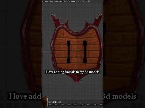 I love to use fractals in models #deiity #gamedev #indiedev #godot #blender #3dart #3dmodeling