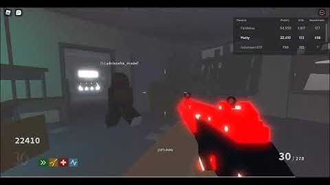 Roblox project Lazarus ( HACKER MAKING THE GAME SUCK) left when i got downed, lvl 31.