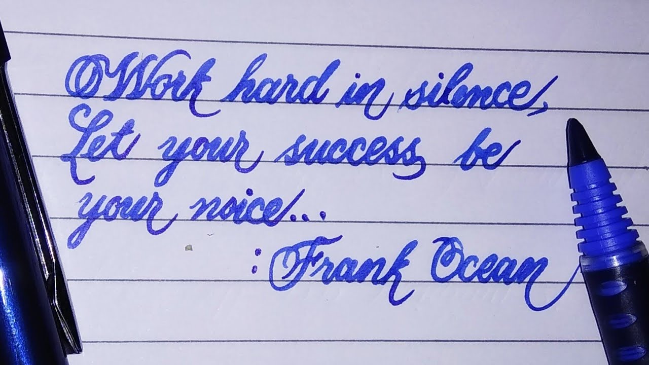 Cursive handwriting with thicker gell point pen ।। The Magical Guide ️ ...