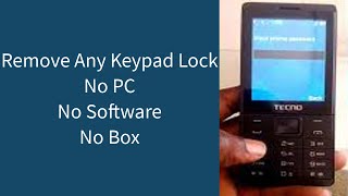 How to remove any Tecno keypay phone privacy password without PC 2021. t528.