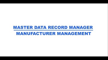 PiLog MDRM V10.4 Manufacturer Management