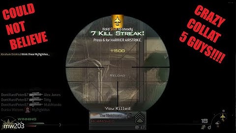 ABSOLUTELY INSANE MW2 5 MAN COLLATERAL TOTALLY LEGIT!!! (5:17). And other MW2 funny moments.