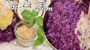 Xôi Lá Cẩm - Cách Nấu Xôi Lá Cẩm Màu Đẹp Tự Nhiên Thơm Ngon Mềm Dẻo - Magenta Sweet Sticky Rice