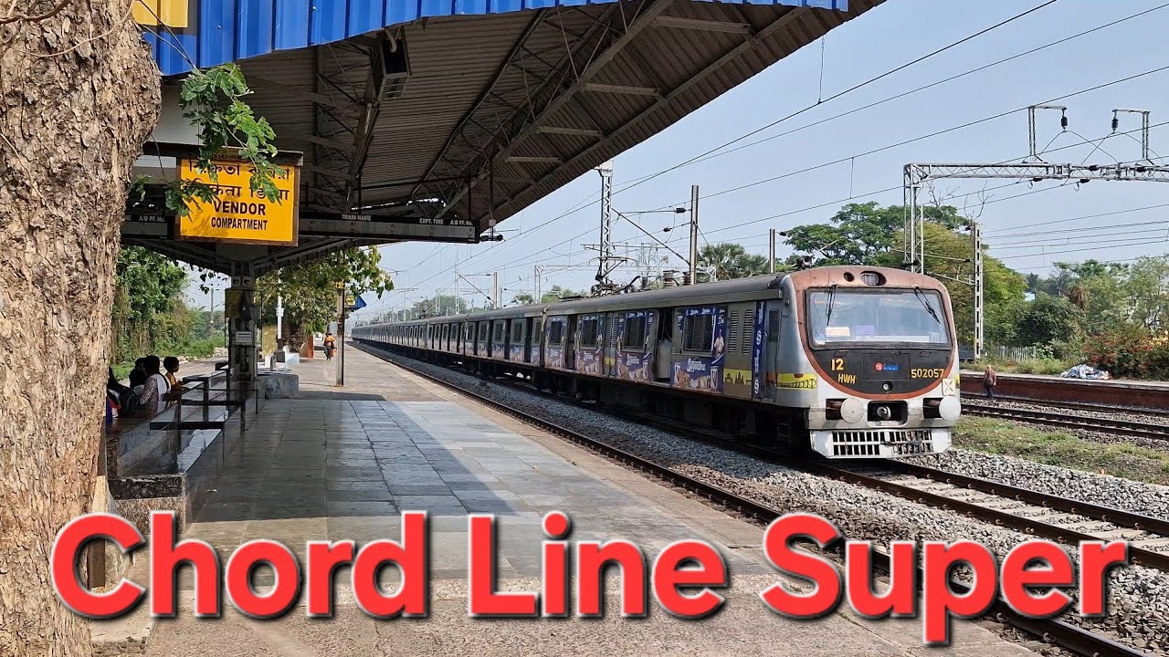 36830 Barddhaman - Howrah Chord line super local Through passing Gurap station