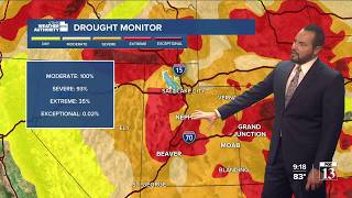 Drying out after monsoon - Saturday night forecast