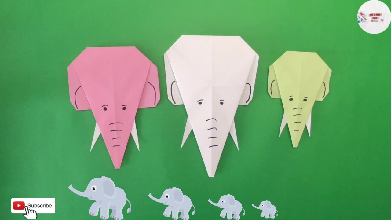How to Make a Paper Elephant (Origami) Kağıttan Fil Nasıl Yapılır?