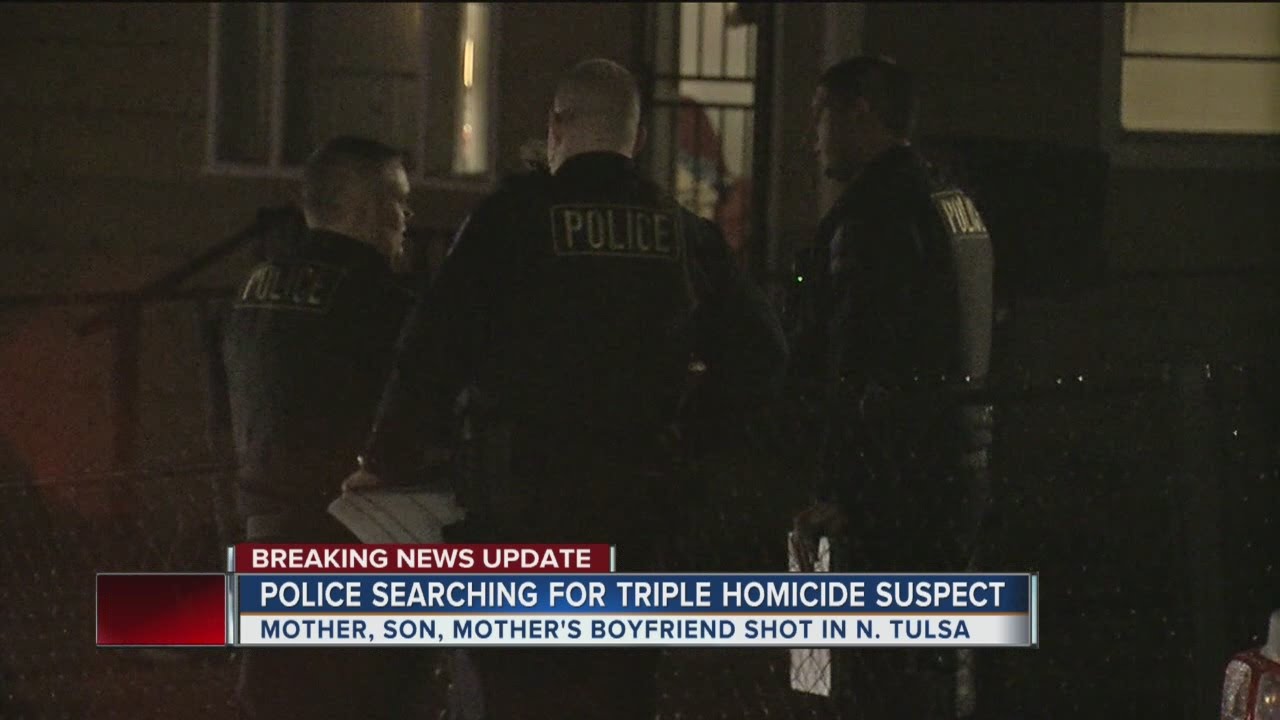 Police searching for overnight triple homicide suspect - YouTube