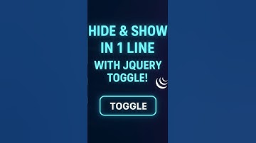 How To Hide & Show Elements with jQuery #Shorts #coding