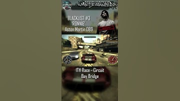 #3 RONNIE  - Aston Martin DB9 - NFS MW 2005 - 1TH Race