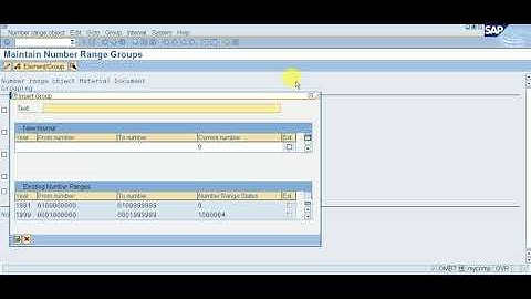 Number range for trans /event type WE in year 2019 does not exist