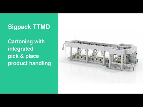 Topload cartoning with integrated delta robot product handling| Sigpack TTMD