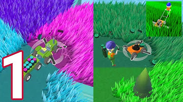 Grass Master: Lawn Mowing 3D - Gameplay / Walkthrough - Part 1 (IOS & Android)