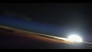 Sun setting from ISS