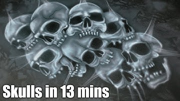 Basic Airbrushed Skulls for Beginners