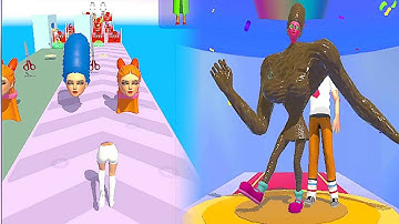 Build A Queen Run Gameplay Walkthrough Very Satisfying ASMR Android Gameplay 55