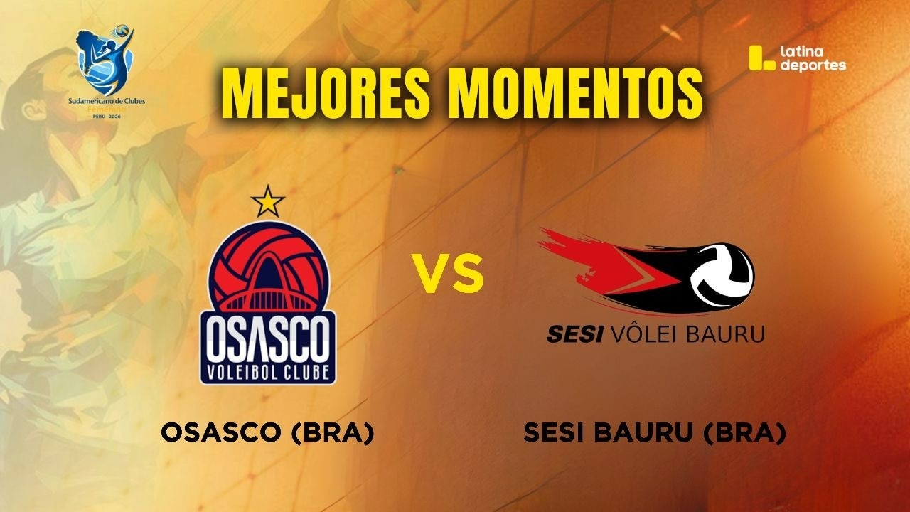 SUDAMERICANO DE VÓLEY - MEJORES MOMENTOS - FINAL - Osasco (Brasil) vs Sesi Bauru (Brasil)