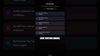 Chromex: Codex-Powered Chrome Side Panel for Every Tab