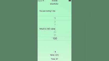 Dice Roller iPhone App Demo