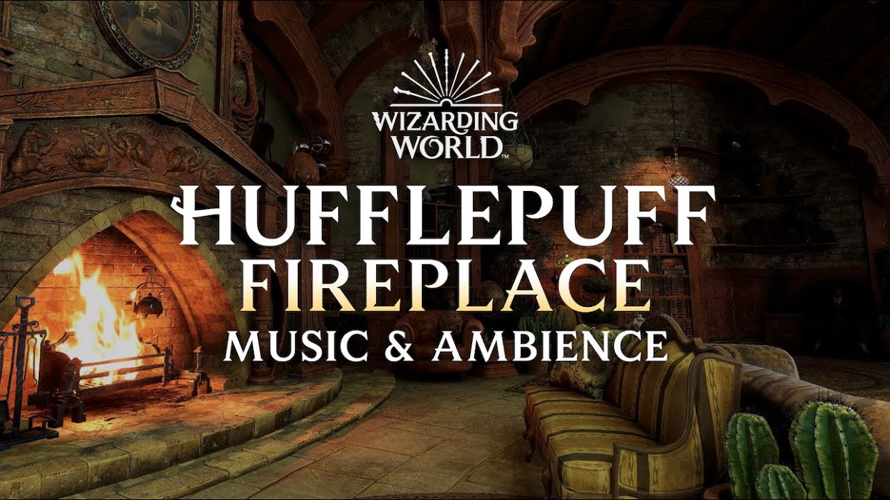 Hufflepuff Fireplace | Hogwarts Common Room Music & Ambience