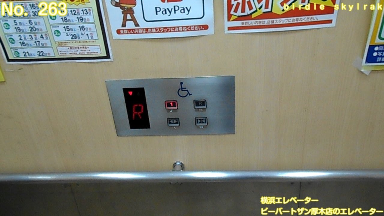 No 263 横浜エレベーター ビーバートザン厚木店のエレベーター Yokohama Elevator Youtube