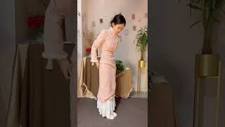 Soft Girl Aesthetic Outfit 🤍 | Elegant Dress Styling | Winter Fashion#aestheticfashion #ootd screenshot 1