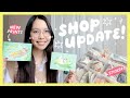 STUDIO VLOG 22 💝unboxing, packing, and preparing for shop update!