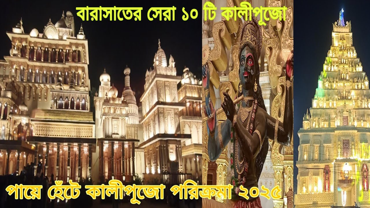 Barasat Top 10 Kali Puja 2025 | Barasat Kali pujo 2025 |Small Journey With Rohit|Dwarka| KrishnaKali