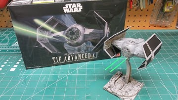 Bandai Star Wars 1/72 Tie Advanced x1 0191407 Review Build