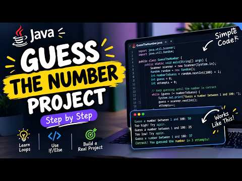 Java Mini Project: Guess the Number Game | Beginner Coding Tutorial
