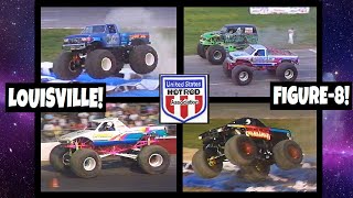 1992 USHRA SPEEDWORLD MONSTER TRUCK FIGURE 8 RACING! LOUISVILLE KENTUCKY, RACE #1