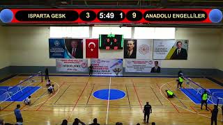 #erkekler goalball 2. lig 1. devre #ısparta gesk-anadolu esk (22-12)