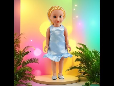 Велика інтерактивна лялька розмовляюча іграшка 100 фраз українська озвучка пісні вірші одяг окуляри сумка взуття, видео 1